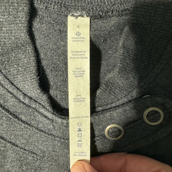 Lululemon Game Day  Jacket Dark Grey Size 4 - Picture 4 of 14